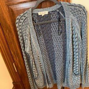 Pink Rose Blue Cardigan